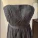 J. Crew Dresses | Jcrew Strapless Dress, Gray Dress Size 00 | Color: Gray | Size: 00