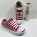 Converse Shoes | Converse Jack Purcell Gingham Print Sneakers, Size 6.5 | Color: Red/White | Size: 6.5