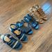 J. Crew Shoes | Lot Of 3 Pairs Of Size 7 Sandals | Color: Black | Size: 7