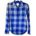 American Eagle Outfitters Shirts | Men's American Eagle Classic Fit Flannel Shirt - Xs | Color: Blue/Gray | Size: Xs