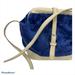 Anthropologie Bags | Fleabags Shoulder Bag Velvet Leather Vintage Look From Anthropologie | Color: Blue/Cream | Size: Os