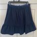 J. Crew Skirts | Jcrew Navy Peplum Skirt | Color: Black/Blue | Size: 12