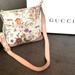 Gucci Bags | Gucci Perforated Floral Print Canvas Oversized Messenger Crossbody | Color: Gold | Size: Os