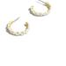 Madewell Jewelry | Madewell Flower Power Hoop Earrings Lighthouse | Color: White/Yellow | Size: Os