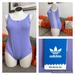 Adidas Swim | Adidas Light Purple Zipper Front One Piece Swimsuit | Color: Purple/White | Size: 3x