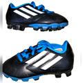 Adidas Shoes | Adidas Conquisto Soccer Cleats Shoes Sz 10.5 Kids Black Blue B25593 | Color: Black/Blue | Size: 10.5b