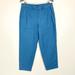 J. Crew Pants & Jumpsuits | J. Crew 2022 Cotton Camp Pants Women’s Size 10 High Rise Patch Pockets Tapered | Color: Blue | Size: 10