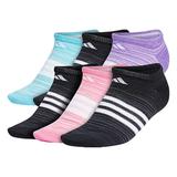Adidas Accessories | Adidas Women's Superlite 6-Pack No Show Socks | Color: Black/Blue | Size: Os