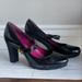 Coach Shoes | Coach Size 8 Black Patent Leather Chunky Heel Mary Janes | Color: Black/Gold | Size: 8