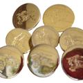 Burberry Office | Burberrys Knight Logo Gold Tone Set Of 8 Replacement Buttons For Blazer Jacket | Color: Gold | Size: Os