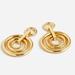 J. Crew Jewelry | J Crew Gold-Tone Circle Earrings, Nwt | Color: Gold | Size: Os