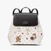 Kate Spade Bags | Kate Spade New York X Disney Beauty And The Beast Flap Backpack, Cream Nwt | Color: Black/Cream | Size: Os