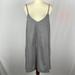 Free People Dresses | Free People Fp One Gray Tank/Cami/Mini Slip Dress W/Adjustable Straps - Small | Color: Gray | Size: S