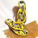 Kate Spade Shoes | Kate Spade Feldon Giraffe Flip Flops | Color: Black/Yellow | Size: 9/10