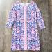 Lilly Pulitzer Dresses | Lilly Pulitzer Purple And Pink Floral Werk It Marlowe T-Shirt Dress Xs | Color: Pink/Purple | Size: Xs