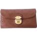 Louis Vuitton Bags | 414149f V Louis Vuitton Wallet Long Amelia Brown Leather | Color: Brown/Red | Size: Os