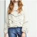Anthropologie Sweaters | Anthropologie Amadi Calista Faux Fur Sweater | Color: Cream/Gray | Size: M