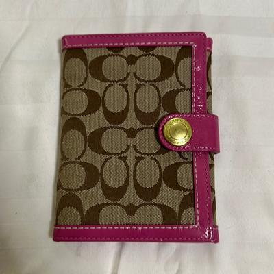 Coach Accessories | Coach Signature Photo Brag Book, Holds Three Photos Style 60285 | Color: Brown/Pink | Size: Os