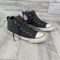 Converse Shoes | Converse Chuck Taylor Street Gray Mid Top Canvas Shoes Sneakers Men’s 9 | Color: Brown/Gray | Size: 9