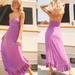 Free People Dresses | Free People Adella Corset Maxi Dress Xs | Color: Pink/Purple | Size: Xs