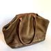 J. Crew Bags | J Crew Borge Garveri Uptown Tote Brown Metallic Pebbled Leather Expandable Sides | Color: Brown/Tan | Size: Os