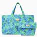 Lilly Pulitzer Bags | Lilly Pulitzer Gwp Large Tote With Pouch In Cabana Green Keepin' It Reel | Color: Blue/Green | Size: Os