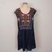 Anthropologie Dresses | Anthropologie One September Embroidered Mini Dress Size M | Color: Gray | Size: M