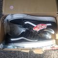 Vans Shoes | Black Vans Old Skool V Size 11.5 Mens | Color: Black/White | Size: 11.5