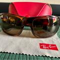 Ray-Ban Accessories | Authentic Polarized Ray-Ban Sunglasses In Brown Tortoise. | Color: Brown | Size: Small