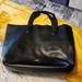 Coach Bags | Coach Black Leather Tote Bag | Color: Black | Size: Os