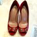 Gucci Shoes | Gucci Red Sandals, High Heel, Mint Condition, Including Box And Dust Bag | Color: Red | Size: 7.5