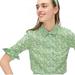 J. Crew Tops | J Crew Cotton Poplin Shirt In Liberty Misti Valeria Floral Print - Aj409 - Sz 0 | Color: Green/White | Size: 0