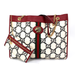 Gucci Bags | Gucci Rajah White Black Gg Boucle Wool Red Leather Trim Webbed Tote Bag | Color: Gold/Red | Size: Os