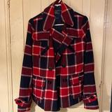 American Eagle Outfitters Jackets & Coats | Early 2000’s American Eagle Peacoat Size Small Great Condition | Color: Blue/Red | Size: S