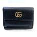 Gucci Accessories | Gucci 523277 Leather Mini Wallet Trifold Women's | Color: Black | Size: Os