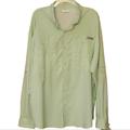 Columbia Shirts | Columbia Mens Pfg Tamiami Ii Long Sleeve Shirt In Key West Green Size Xl | Color: Green | Size: Xl