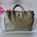 Dooney & Bourke Bags | Dooney & Bourke - Olive Leather Tote Bag W/ Side Snaps | Color: Green | Size: Os