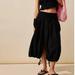Free People Skirts | Free People Free-Est All The Things Midi Skirt Cotton Smocked Black | Color: Black | Size: Xs