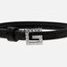 Gucci Jewelry | Gucci Black Leather Bracelet With Crystal Square G | Color: Silver | Size: Medium