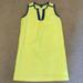 J. Crew Dresses | J Crew Neon Yellow And Deep Blue Geometric Print Midi Sheath Dress Size 2 Euc | Color: Blue/Yellow | Size: 2
