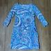 Lilly Pulitzer Dresses | Lilly Pulitzer Sophie Upf 50+ Dress In Blue Xxs | Color: Blue/White | Size: Xxs