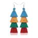 Zara Jewelry | 2/$35 Nwt Long Multicolor Tassel Earrings D21 | Color: Blue/Red | Size: 4.5” Long