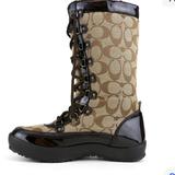 Coach Shoes | Coach Peggey Boot Beige Women Size 5.5 B 5211 * | Color: Brown/Tan | Size: 5.5