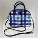 Kate Spade Bags | Kate Spade Blue Pacific Gingham Print Pvc Grove Street Millie Crossbody Bag Nice | Color: Blue | Size: Os