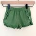 J. Crew Bottoms | J. Crew Girls' Ruffle Pull-On Short, Size 5, Green | Color: Green | Size: 5g