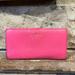 Kate Spade Bags | Kate Spade Pink Pebbled Leather Bifold Checkbook Size Wallet | Color: Pink | Size: Os