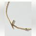 Anthropologie Jewelry | Anthropologie Delicate Monogram Necklace | Color: Gold | Size: Os