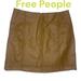 Free People Skirts | Free People Womens Brown Mini-Skirt Sz 6 Medium Boho Hippie Fall | Color: Brown | Size: 6