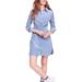 Free People Dresses | Free People Dynomite Mini Dress, Faded Denim, Size Xs | Color: Blue | Size: Xs