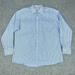 Michael Kors Shirts | Michael Kors Shirt Mens 17 34/35 Extra Large Blue Striped Long Sleeve Dress | Color: Blue | Size: Xl